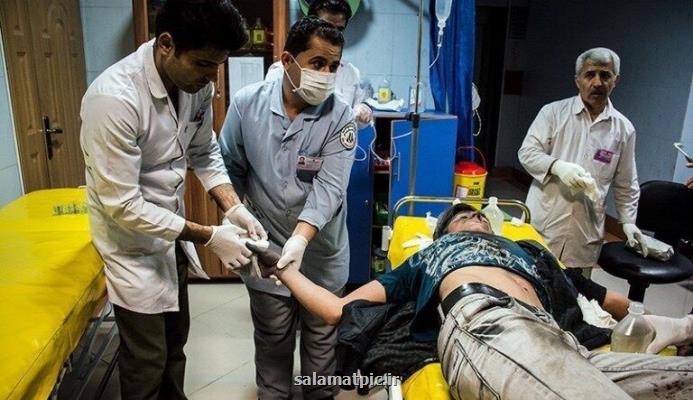۱۱۸ صدمه دیده شمار مصدومین حوادث در رابطه با چهارشنبه آخر سال تا ساعت ۱۹