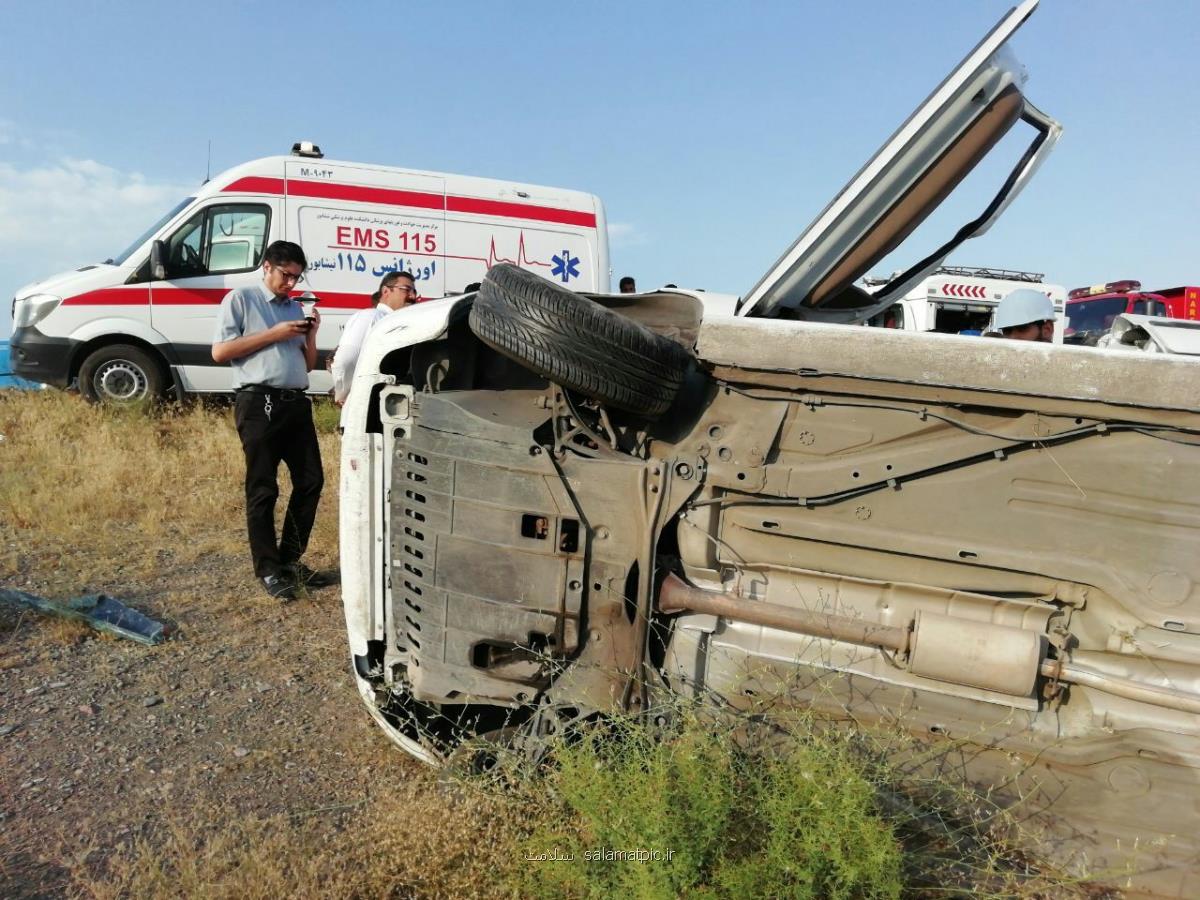 واژگونی مرگبار خودروی حامل اتباع غیر مجاز باری بر دوش اورژانس ۱۱۵