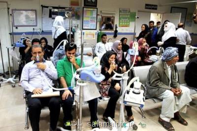 افزایش بیماران تنگی نفس در خوزستان به ۱۷۸۲ نفر